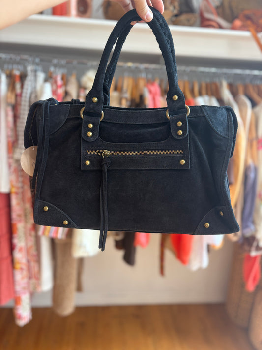 Sac noir (daim) - NANA