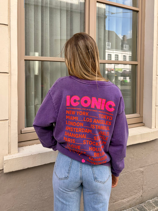 Sweat mauve - ICONIC
