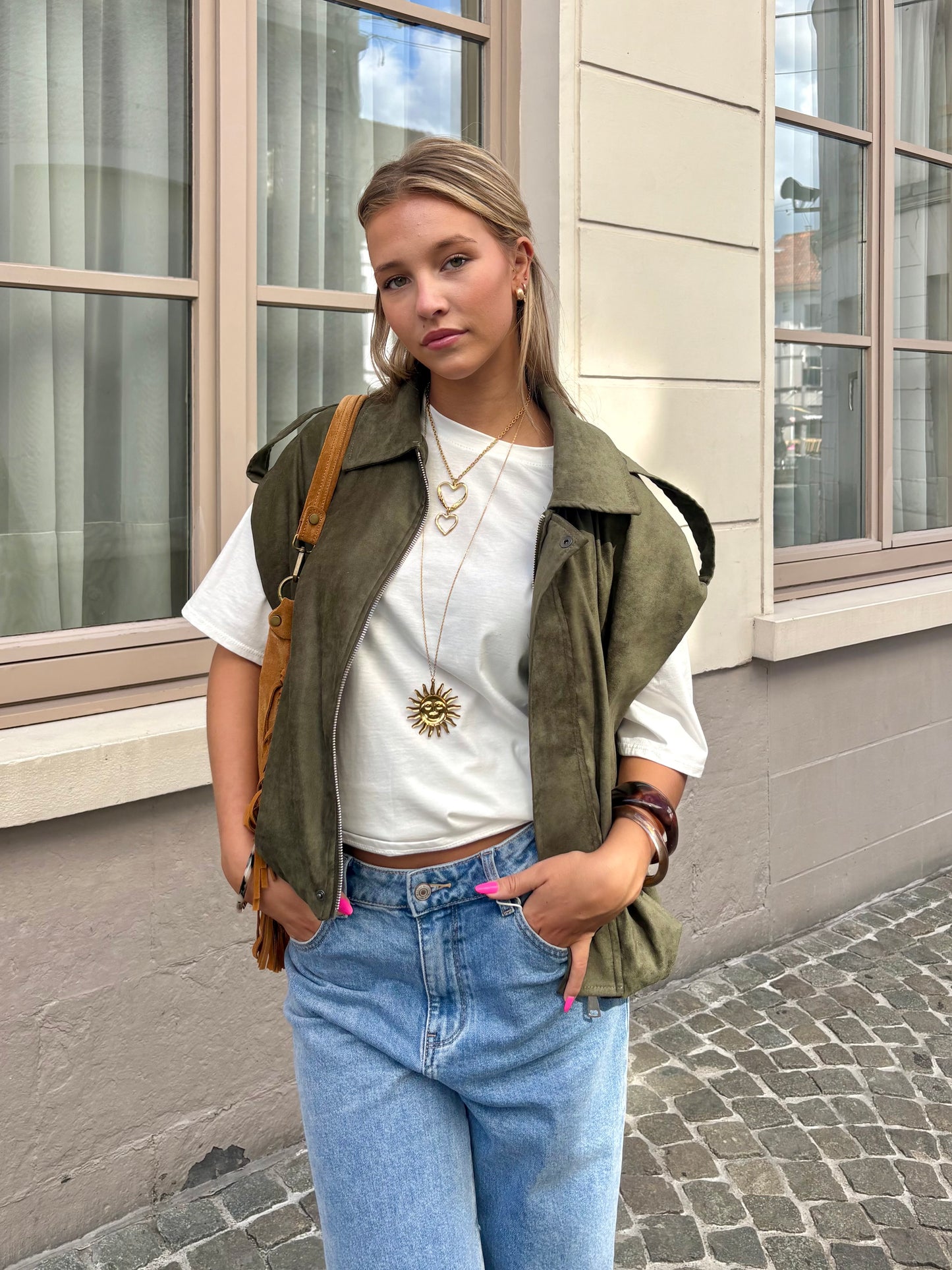 Veste sans manches kaki - LIZE