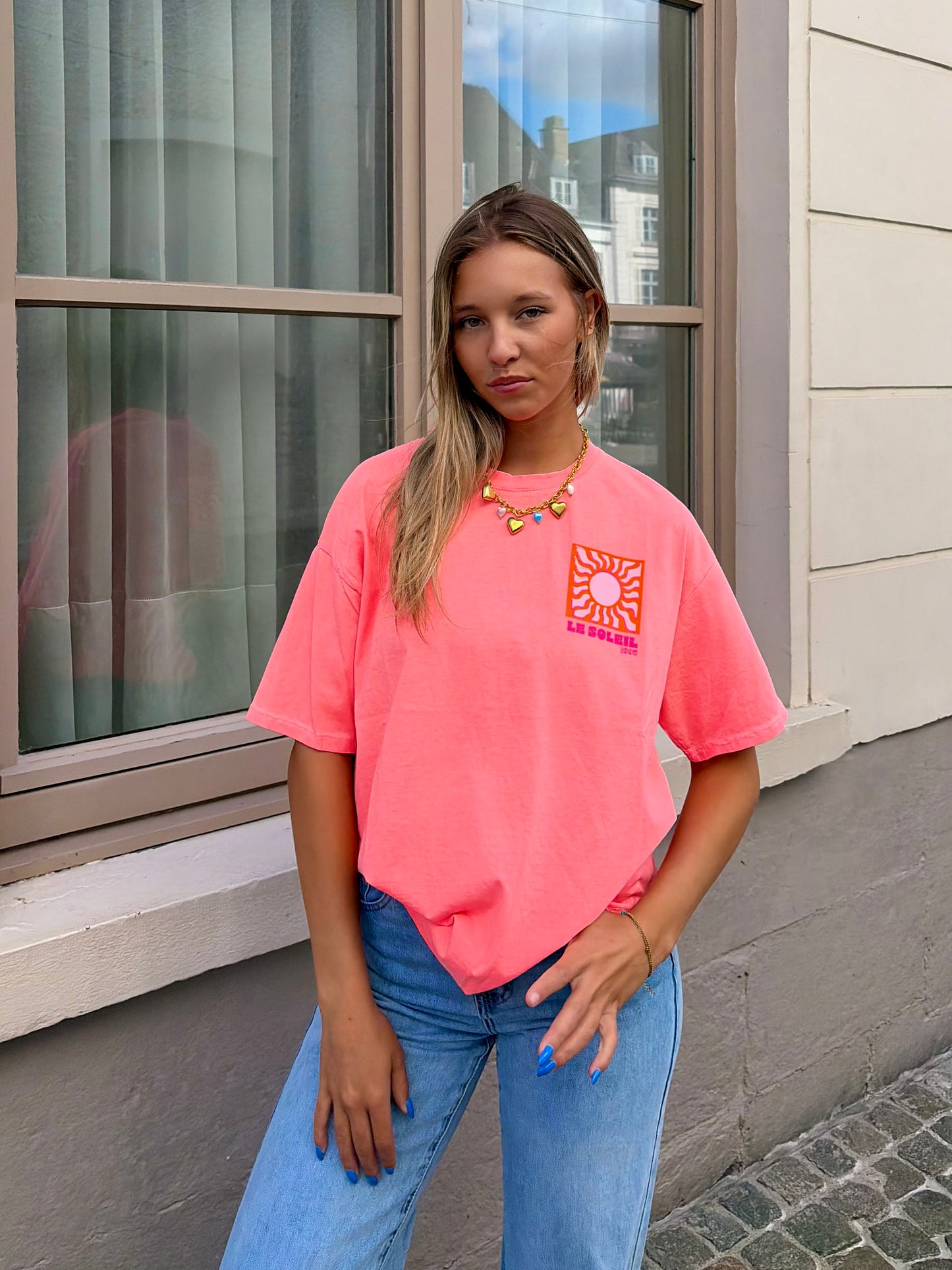 T-shirt corail - LE SOLEIL