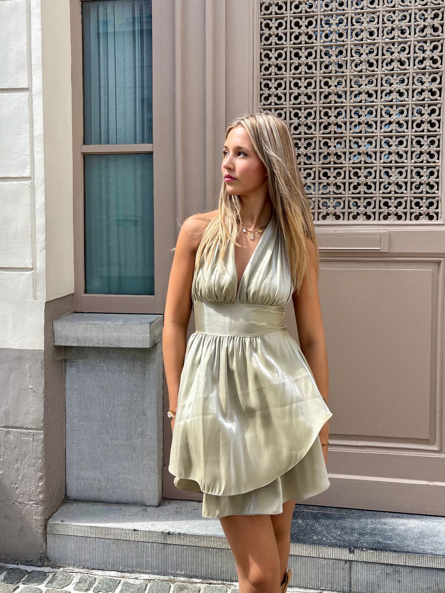 Robe beige - VICKY