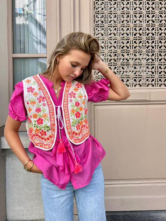 Gilet blanc - AUDREY