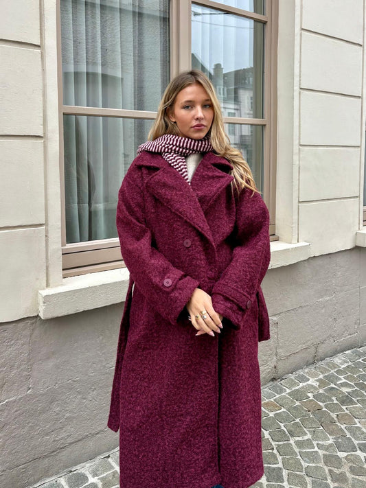 Manteau bordeaux - LOU