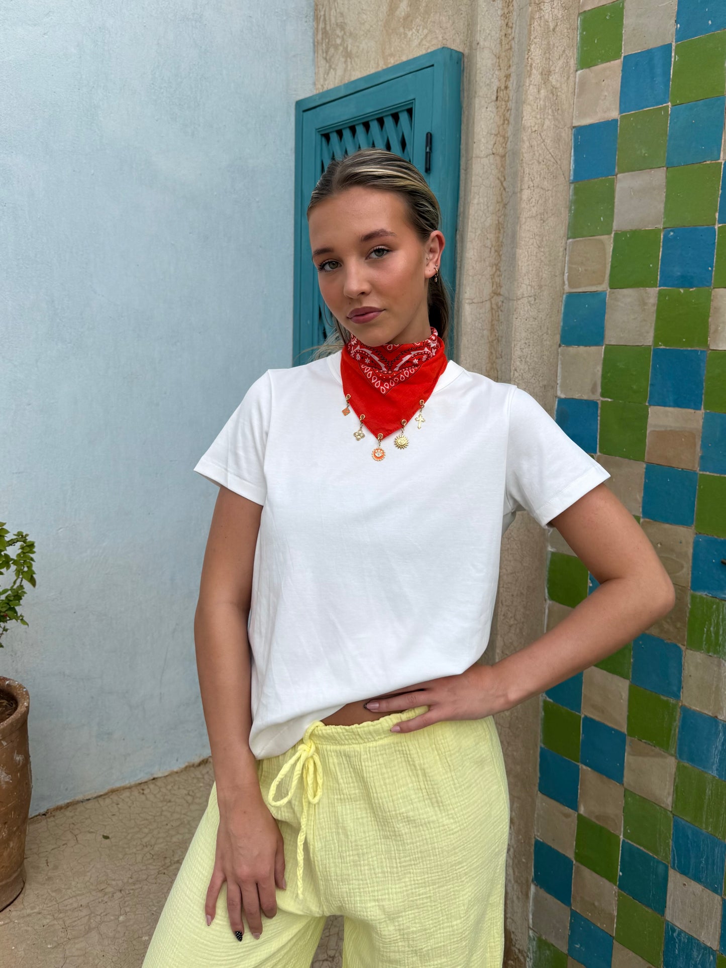 Foulard orange - CÉLESTINE