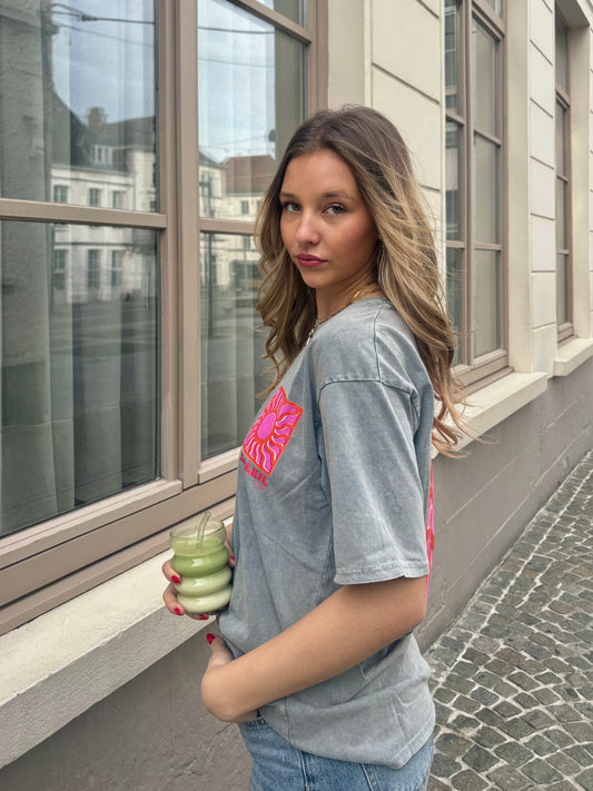 T-shirt gris - LE SOLEIL