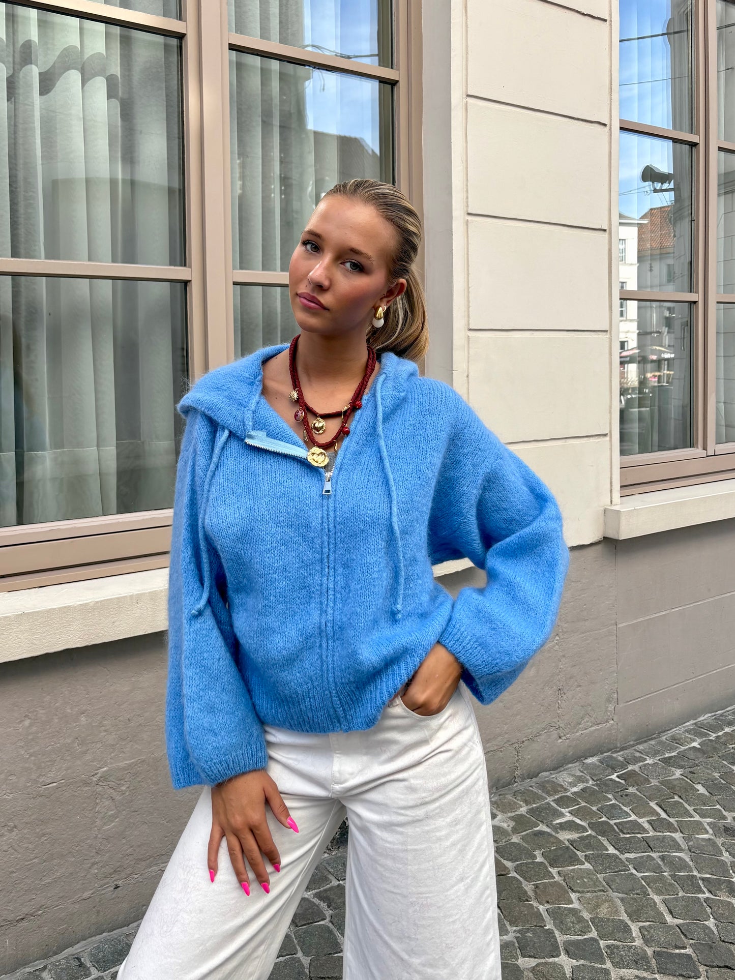 Gilet bleu - MARIE