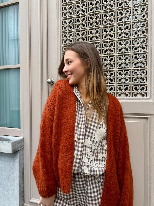 Gilet rouille - BELINDA