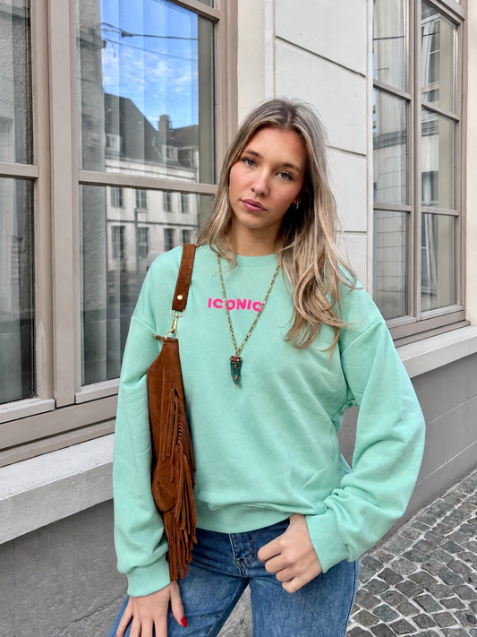 Sweat vert d’eau - ICONIC