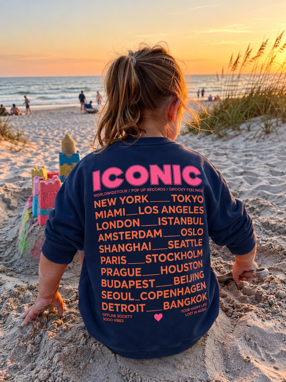 Sweat bleu marine enfant - ICONIC