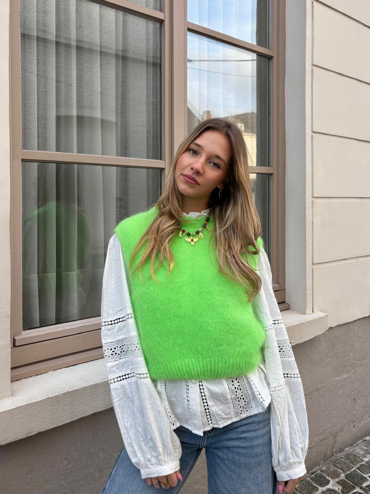 Pull vert pomme - RANIA