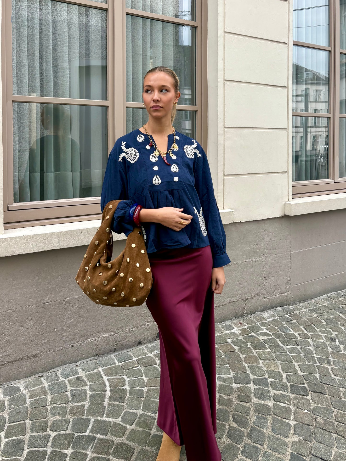 Jupe bordeaux - BIANCA