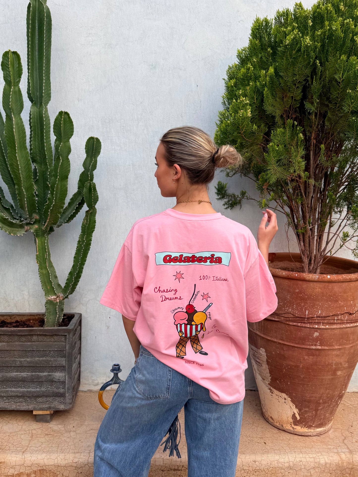 T-shirt rose - GELATERIA