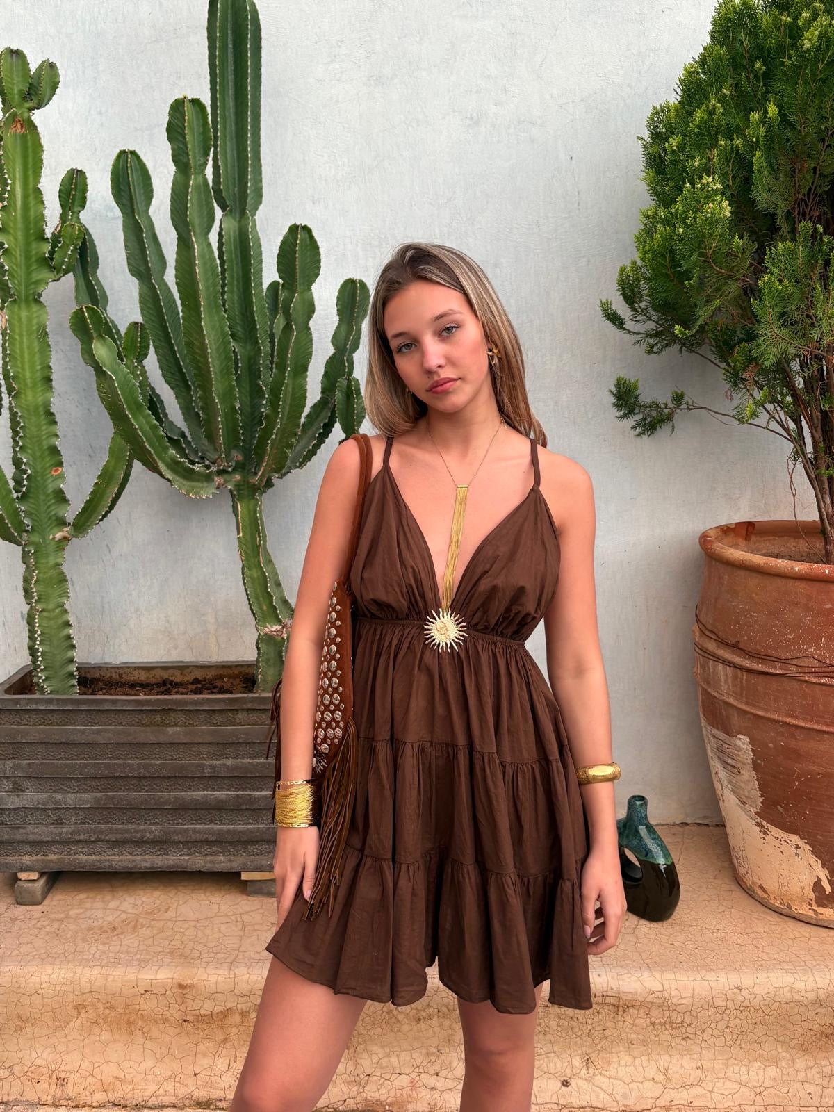 Robe marron - SOLEIL