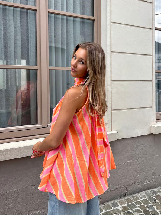 Haut orange/rose - GLOWY