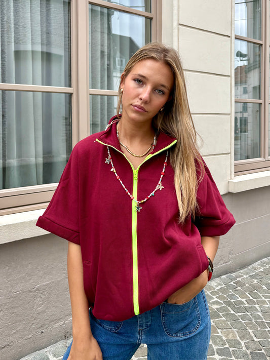 Gilet Bordeaux - NELLY