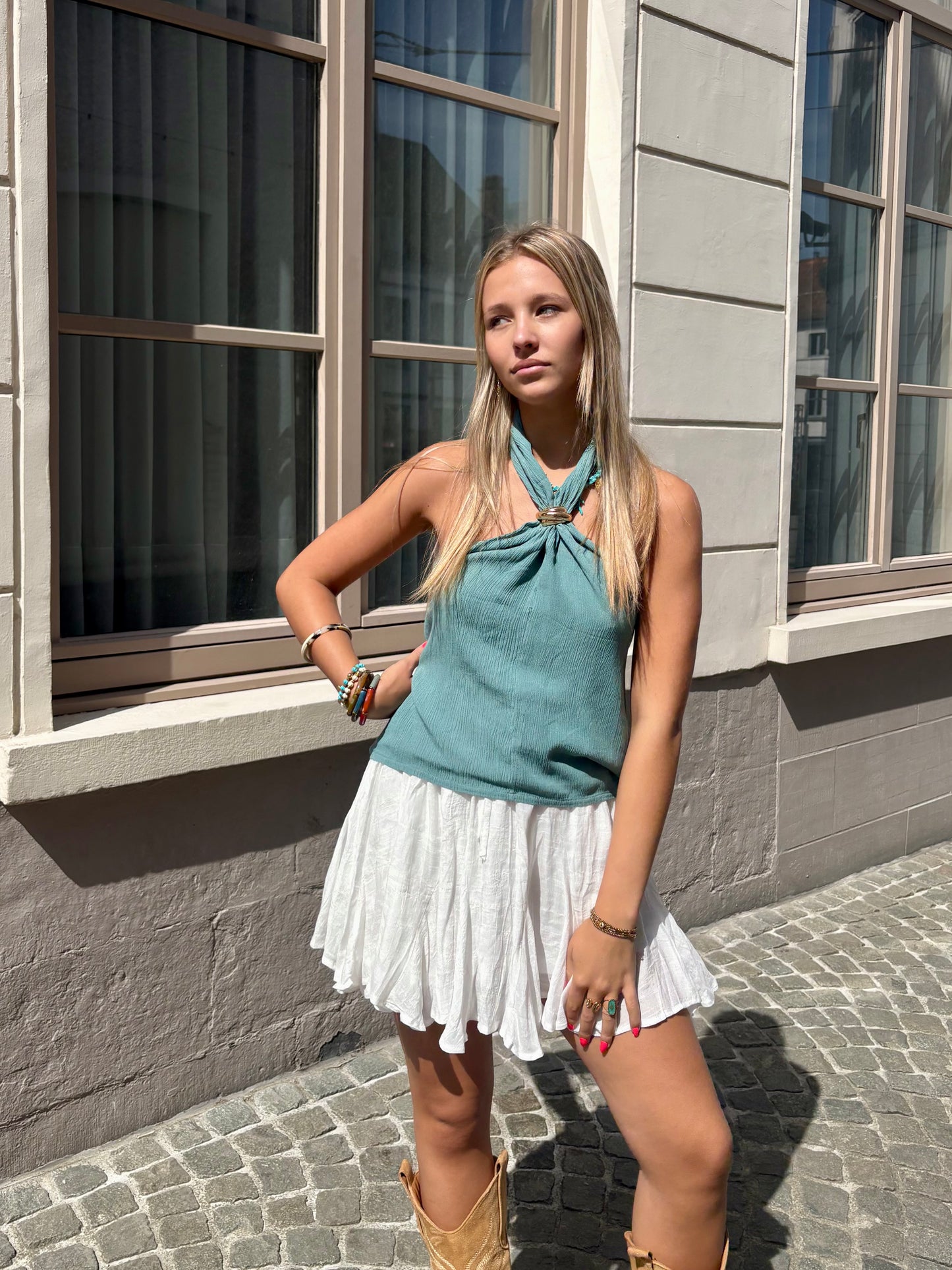 Haut turquoise - FANNY