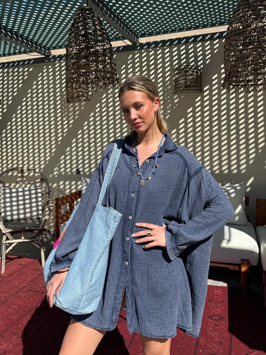 Robe bleu - OLIVIA