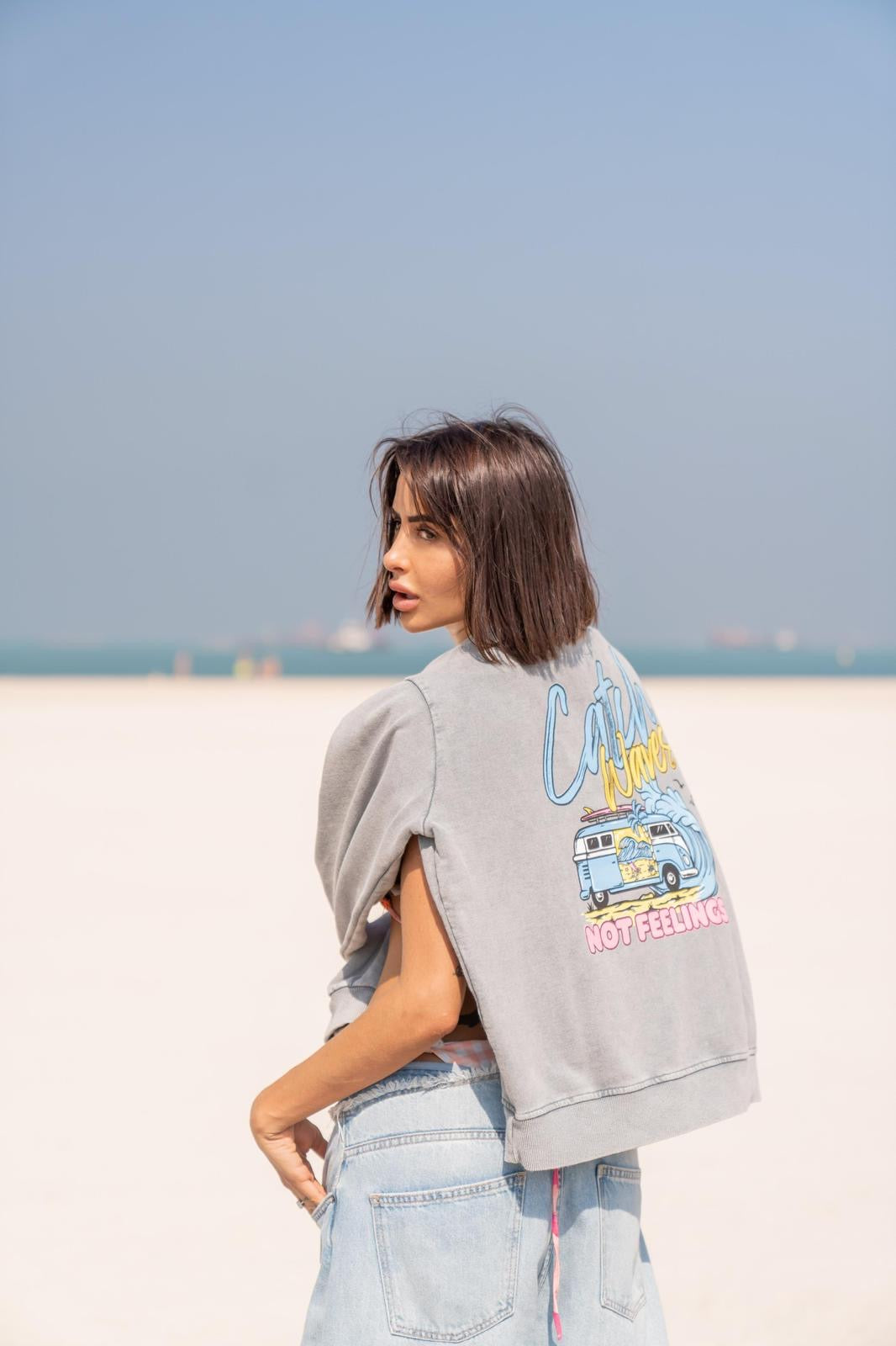 Sweat gris - CATCH WAVES