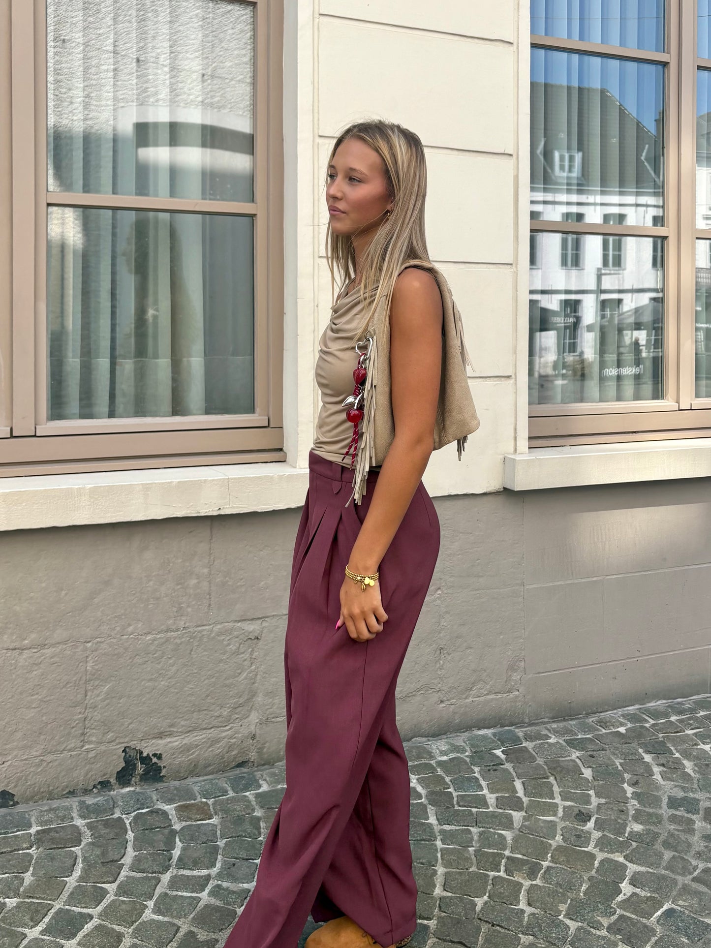 Pantalon bordeaux - LENUTSA