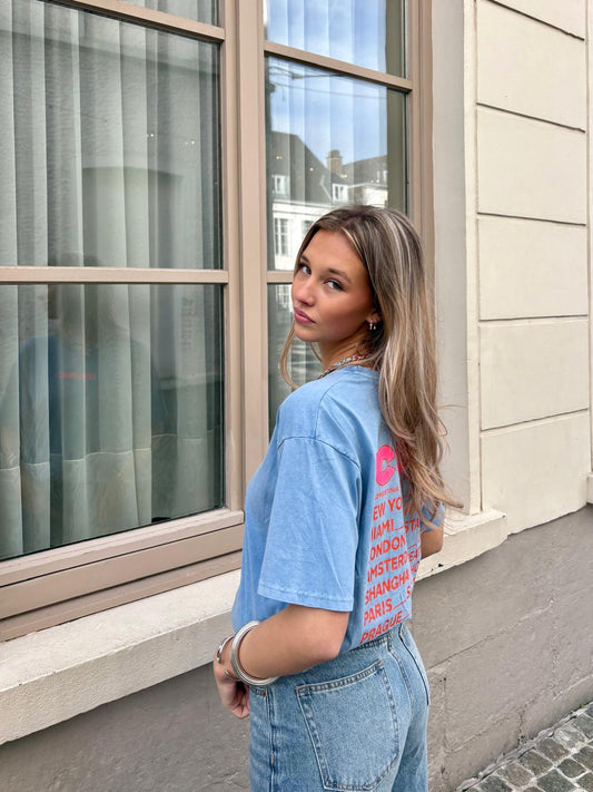 T-shirt bleu - ICONIC