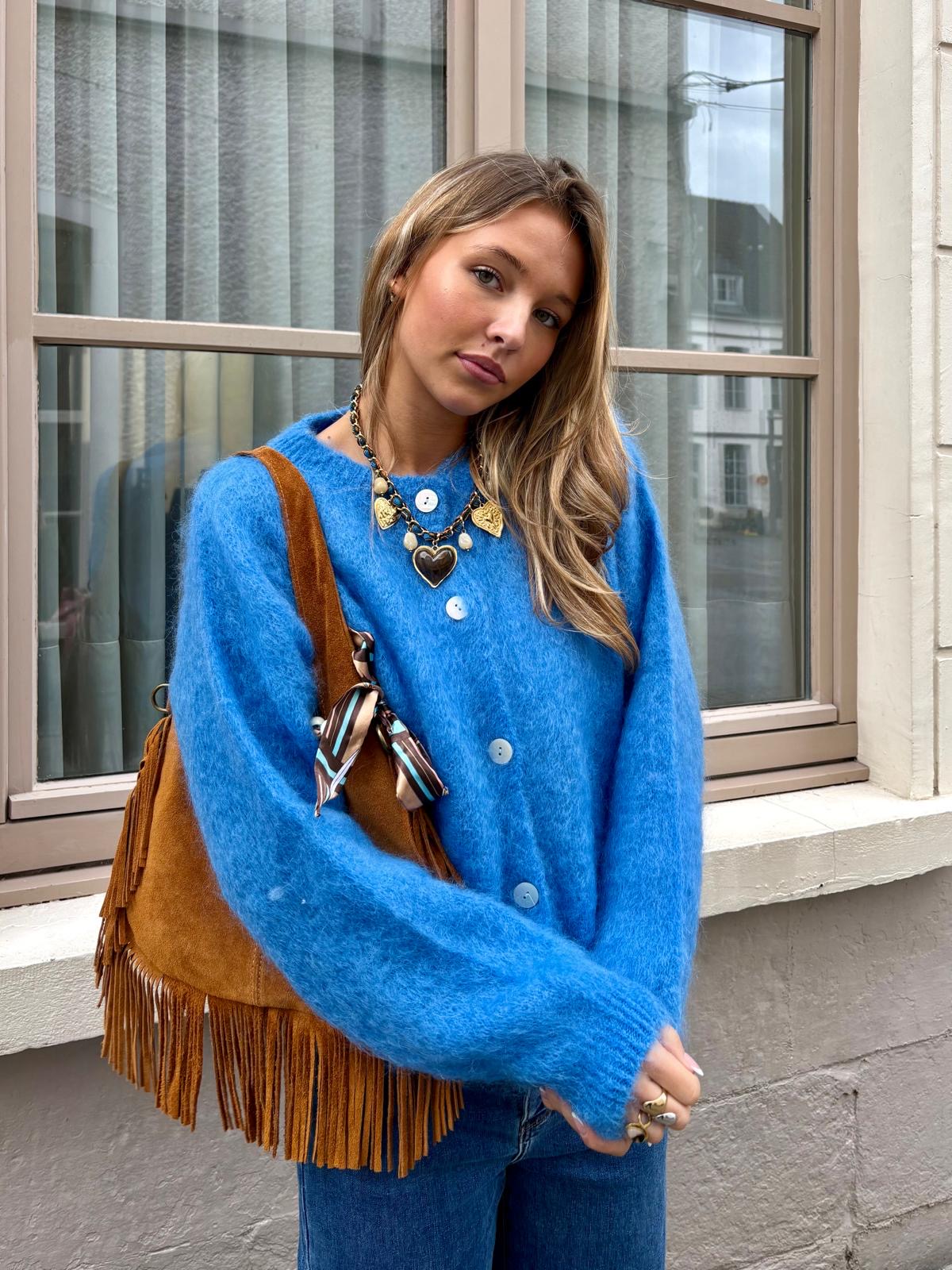 Gilet bleu - YANA
