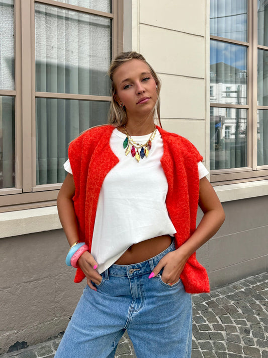 Gilet corail - CARLA