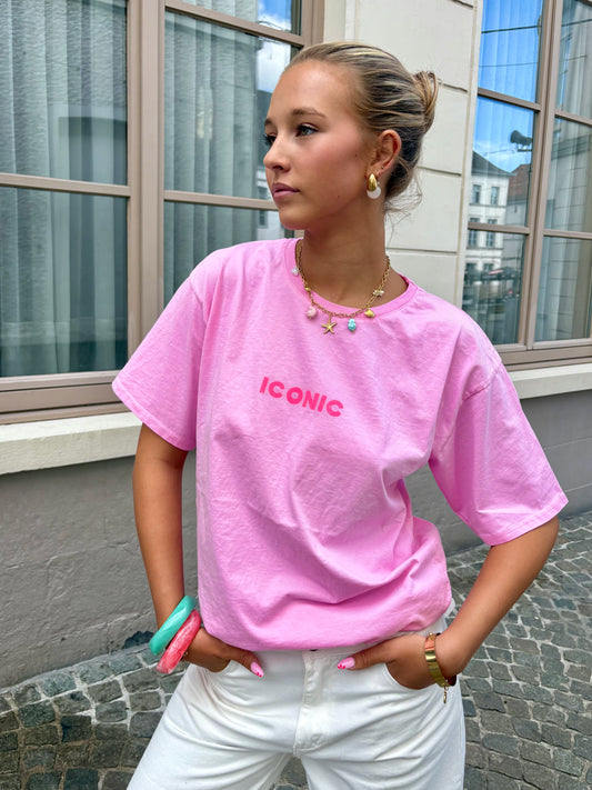 T-shirt rose - ICONIC