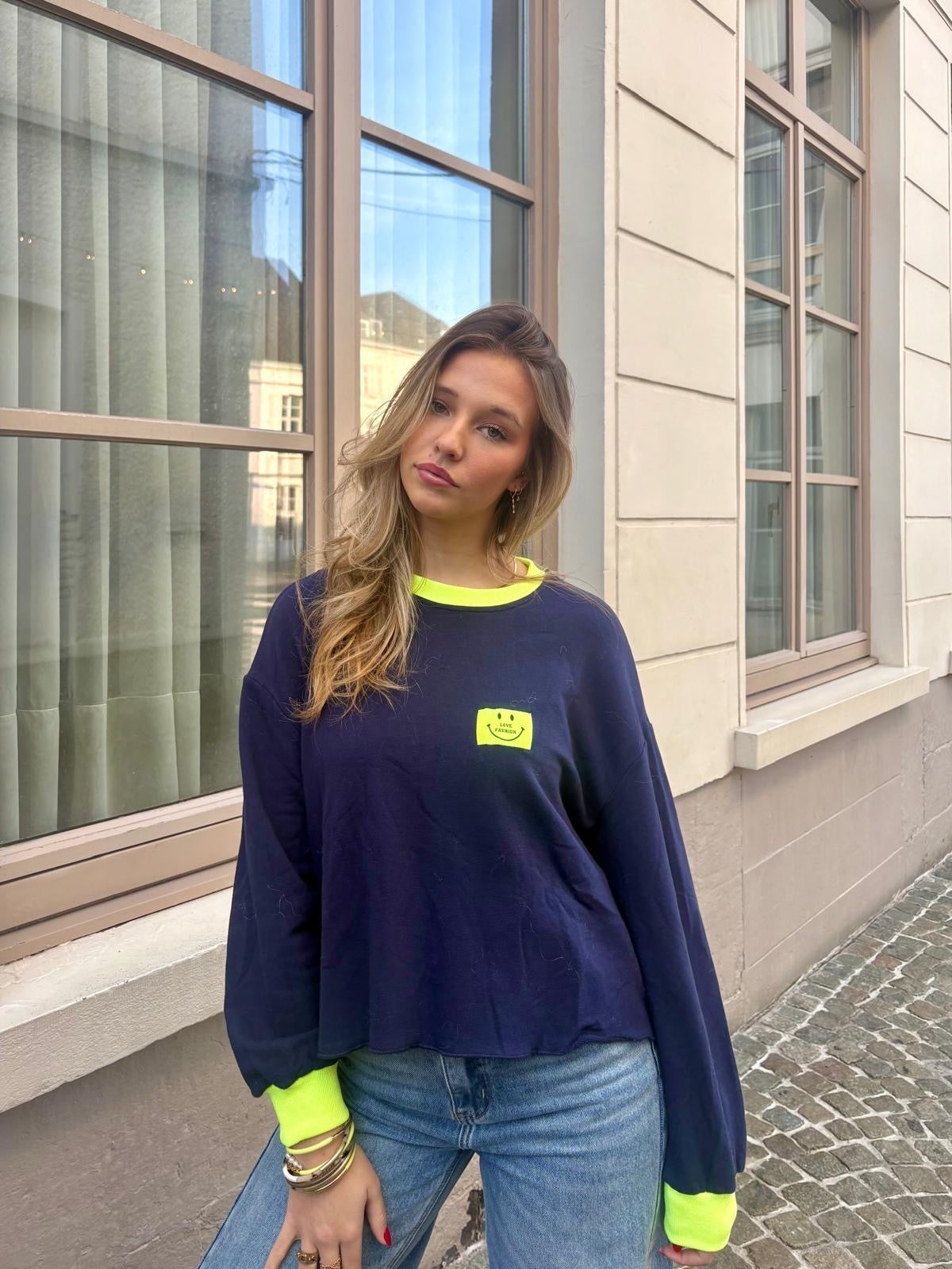 Sweat bleu marine - LOVÉ FASHION