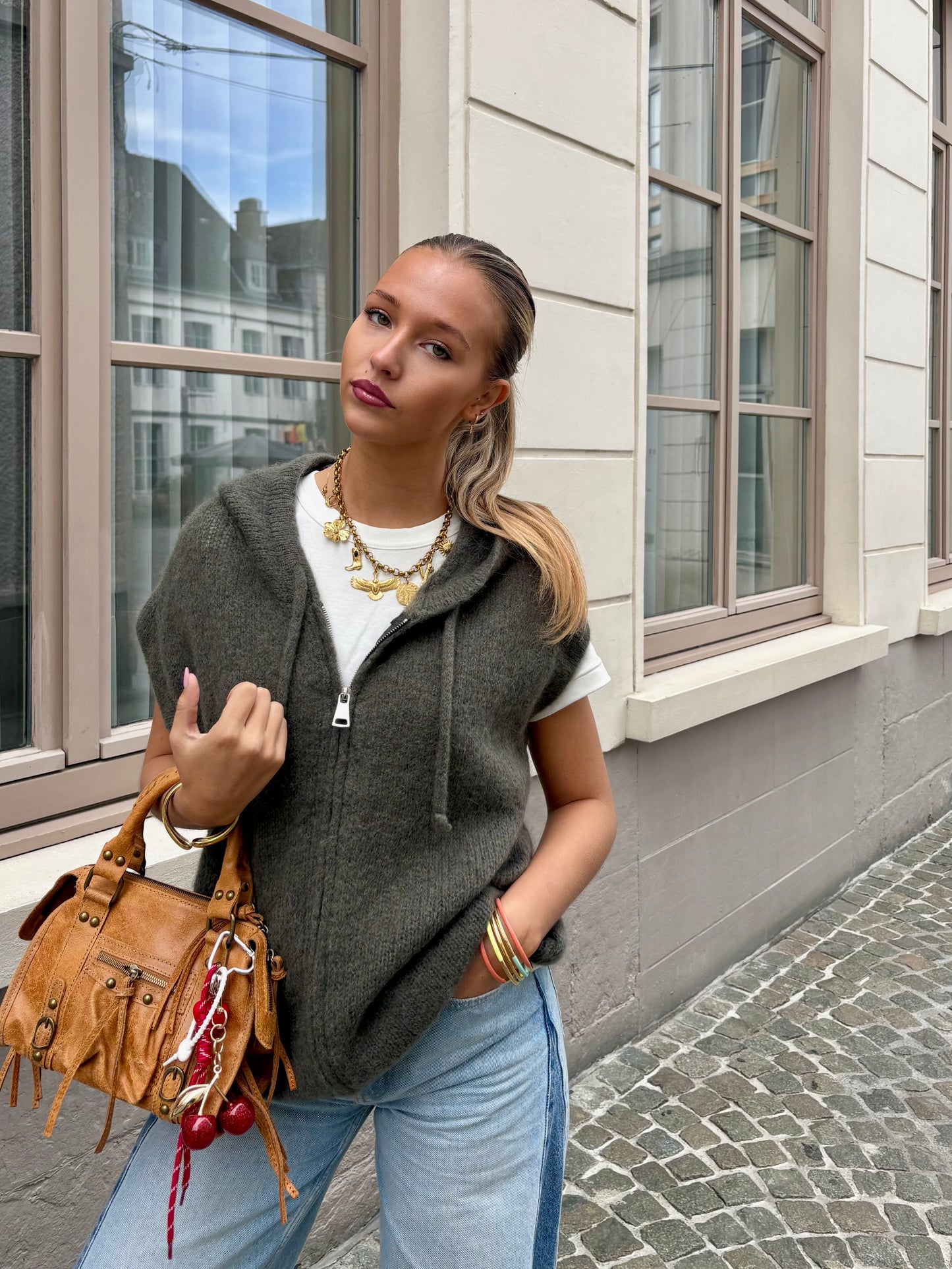 Gilet kaki - SAMANTHA