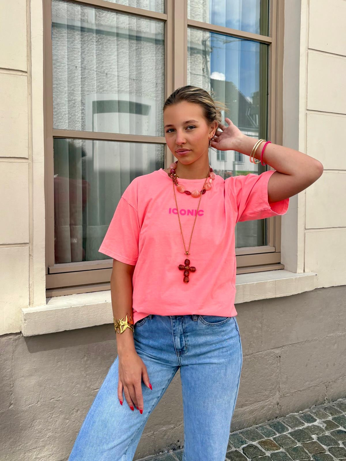 T-shirt corail - ICONIC