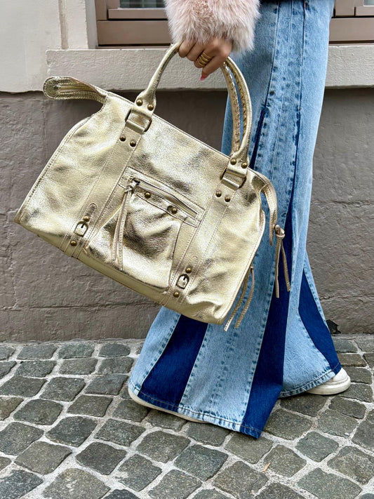 Sac brillant doré - NINA