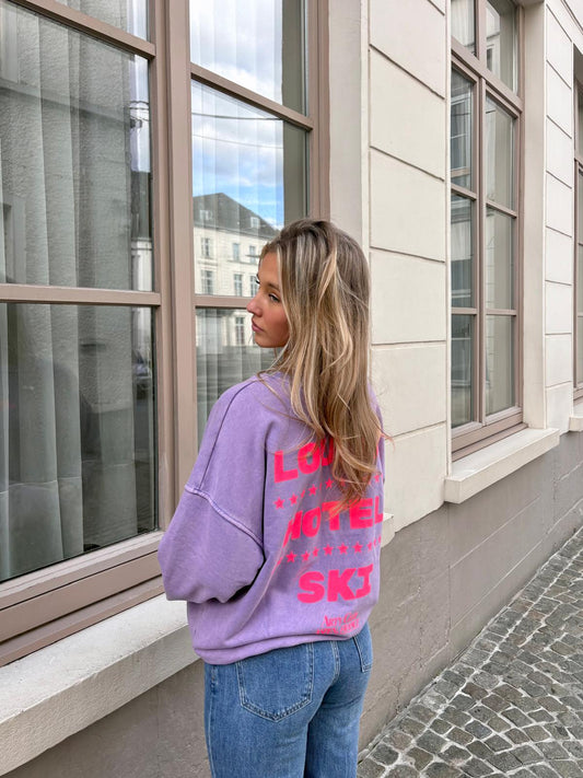 Sweat mauve - HOTEL SKI