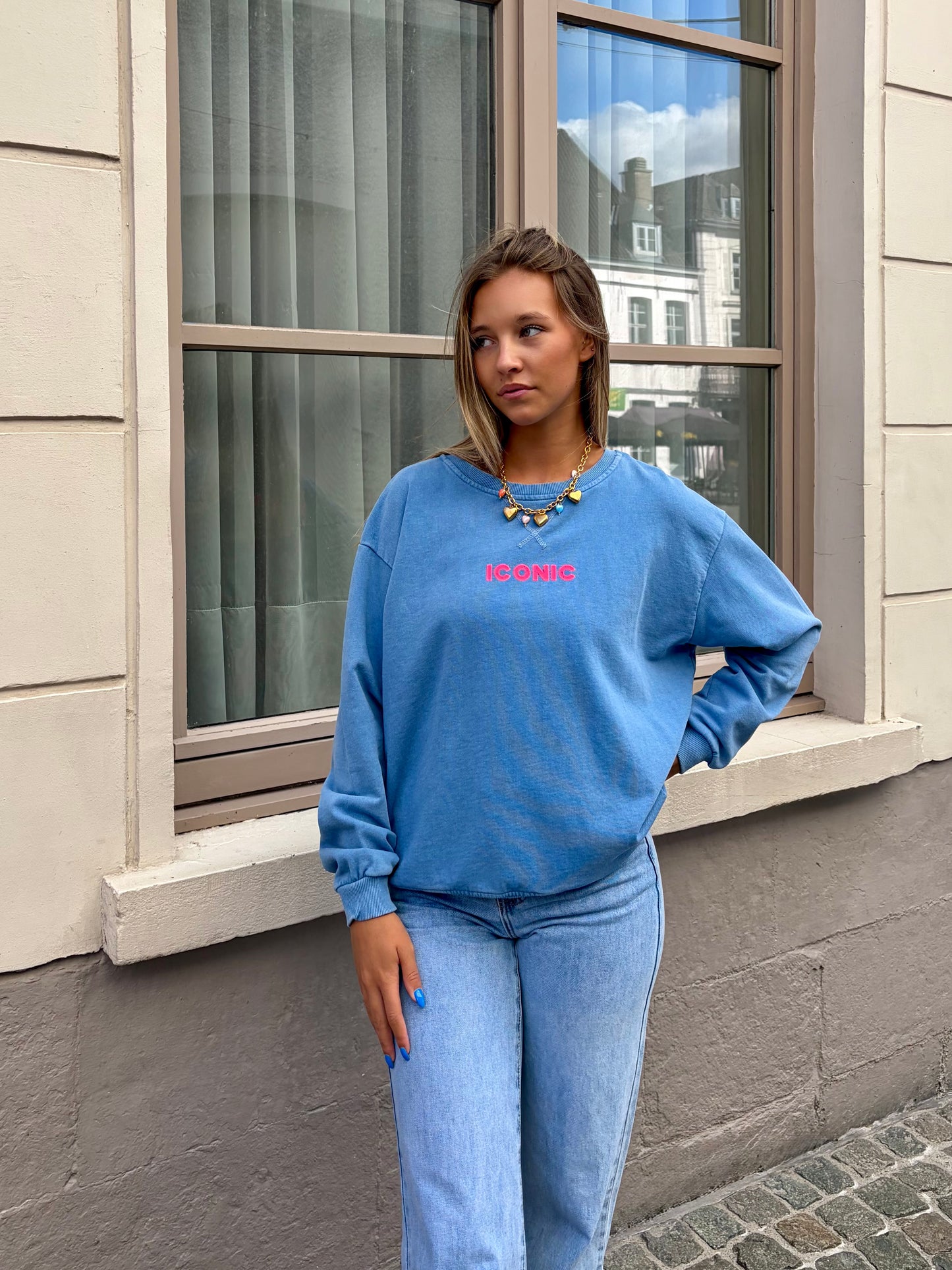 Sweat bleu - ICONIC