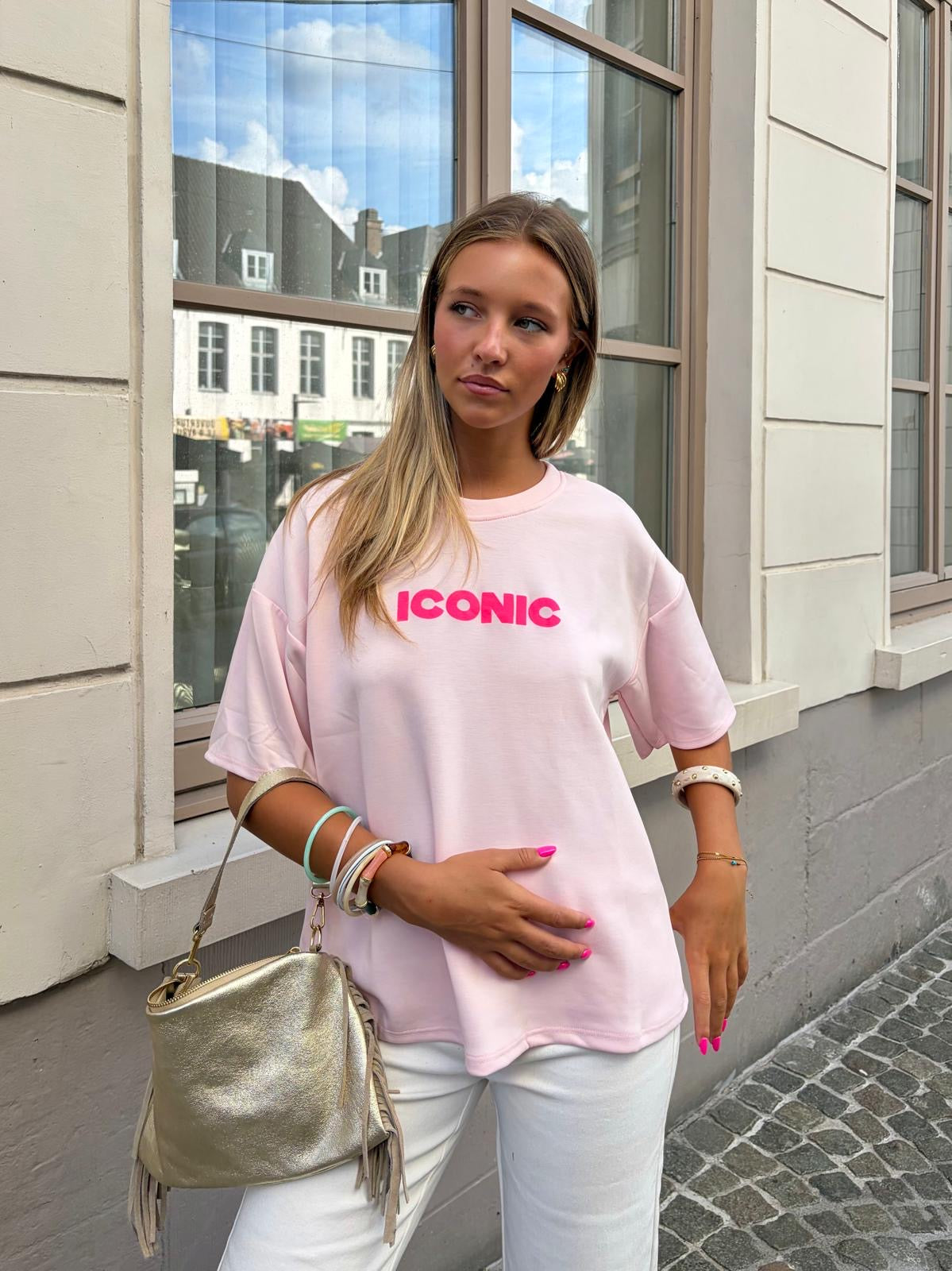 T-shirt rose clair - ICONIC