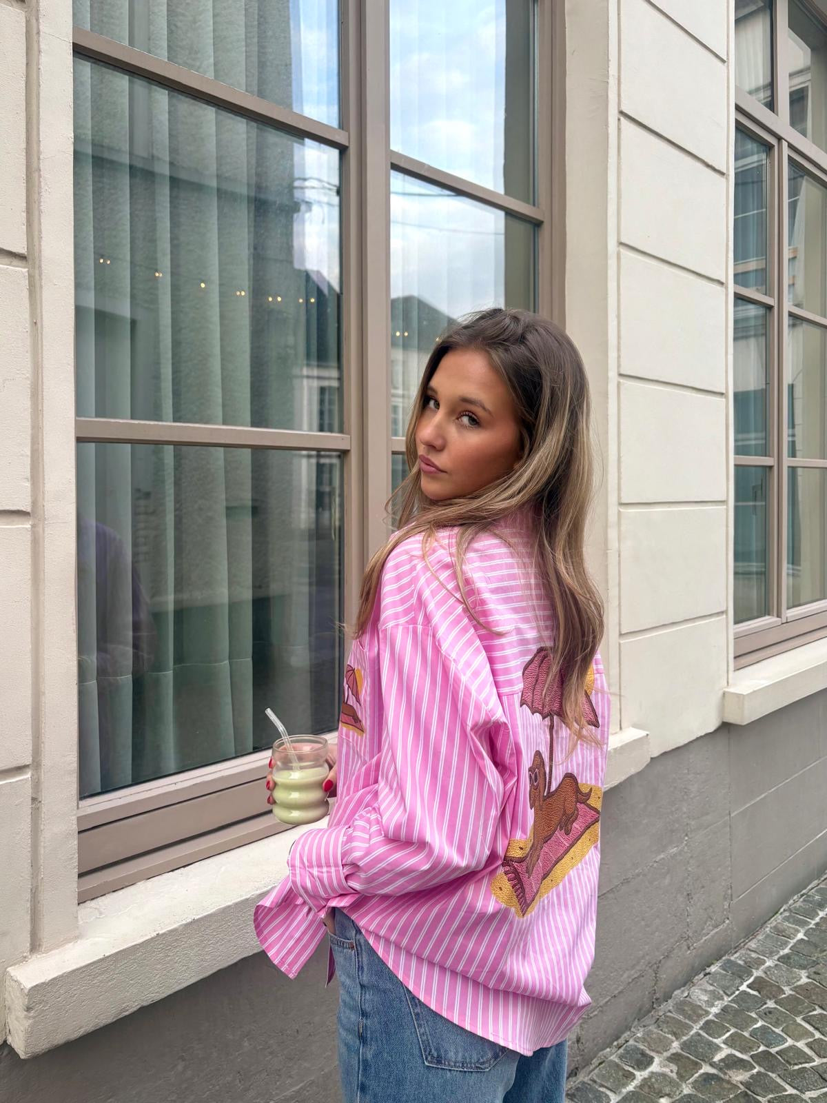 Chemise rose - TECKEL