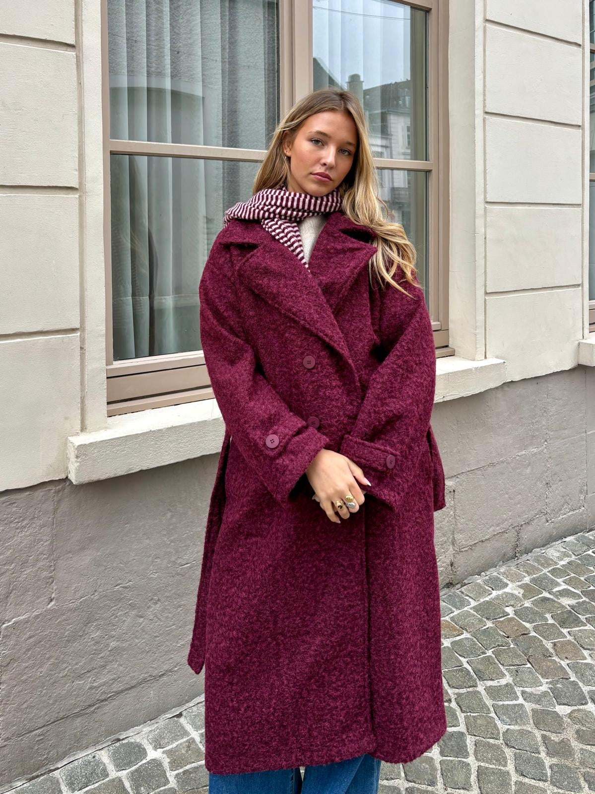Manteau bordeaux - LOU