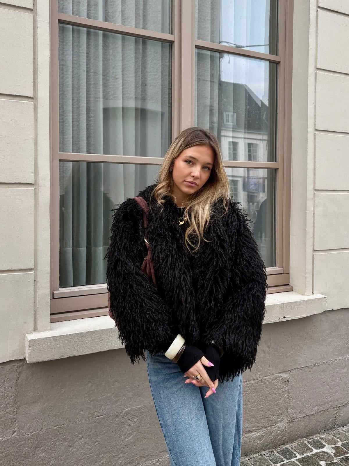 Manteau noir - KAMILIA