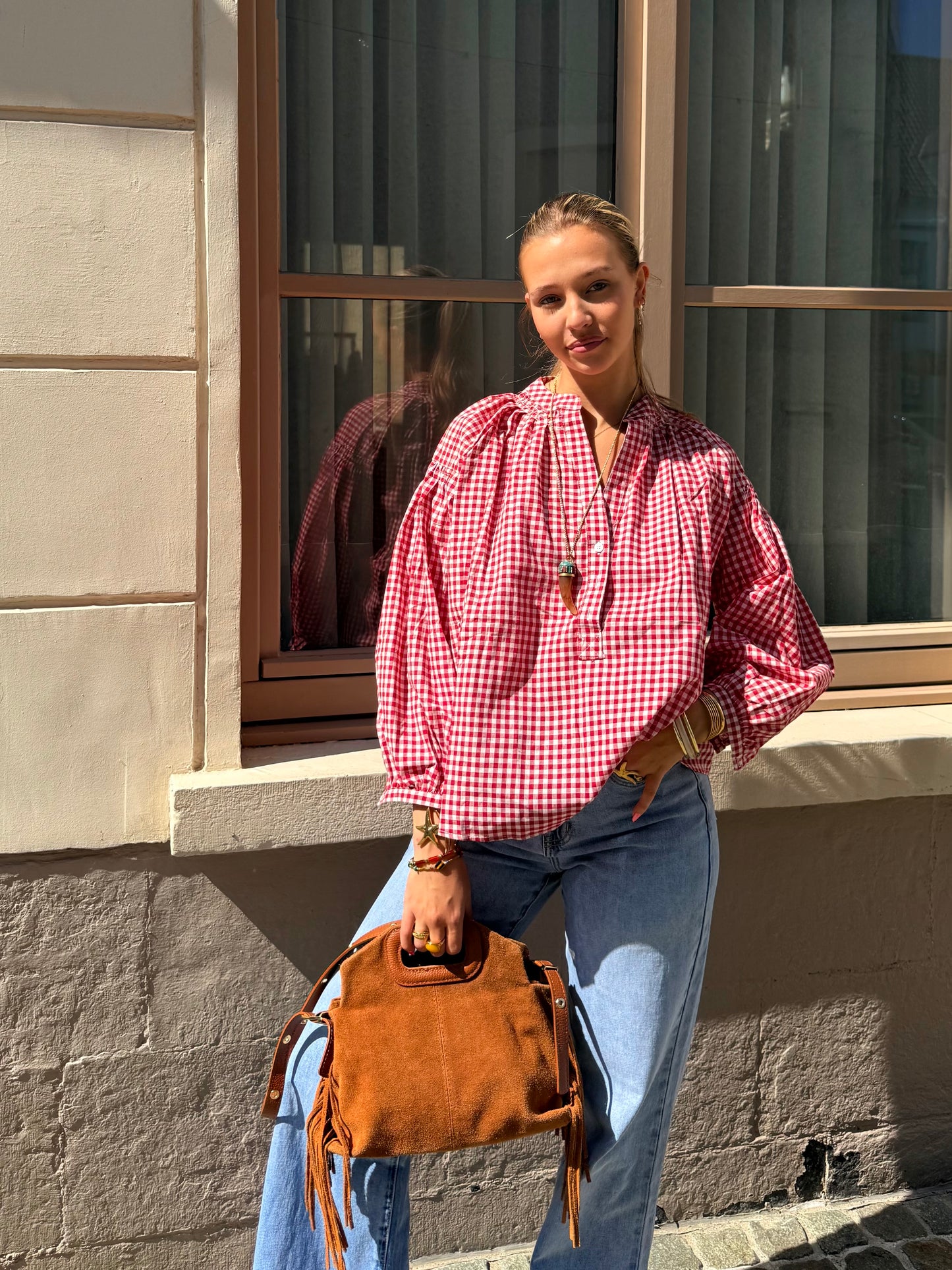Chemise rouge - MATHILDA