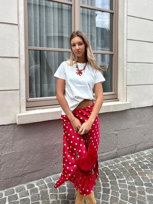Jupe rouge - POIS