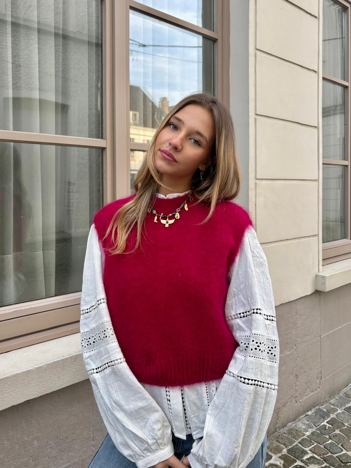 Pull framboise - RANIA