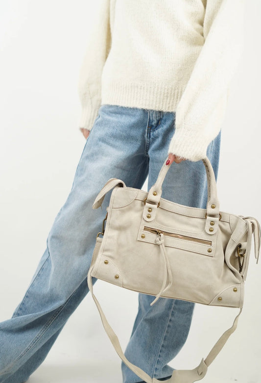 Sac crème (daim) - NANA