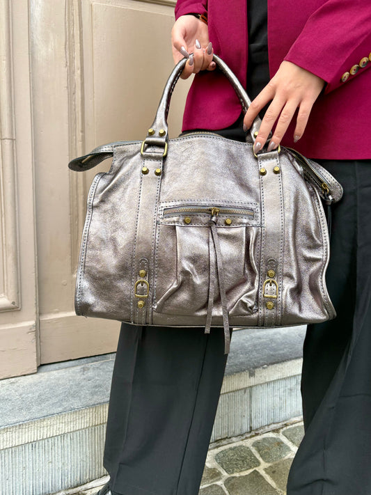 Sac taupe brillant - NINA