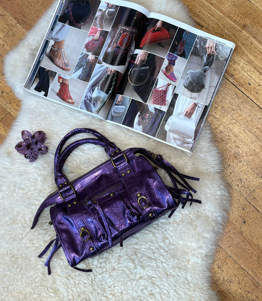 Sac mauve brillant - PAOLA